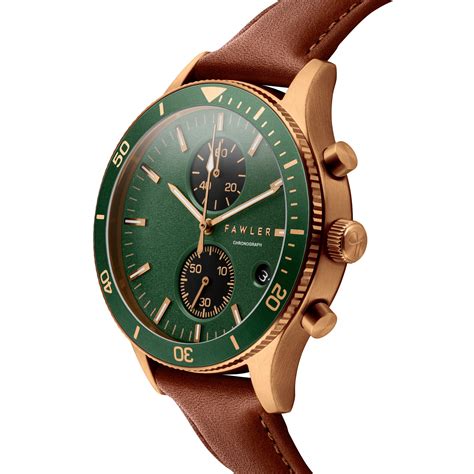 Groene wijzerplaat horloge .